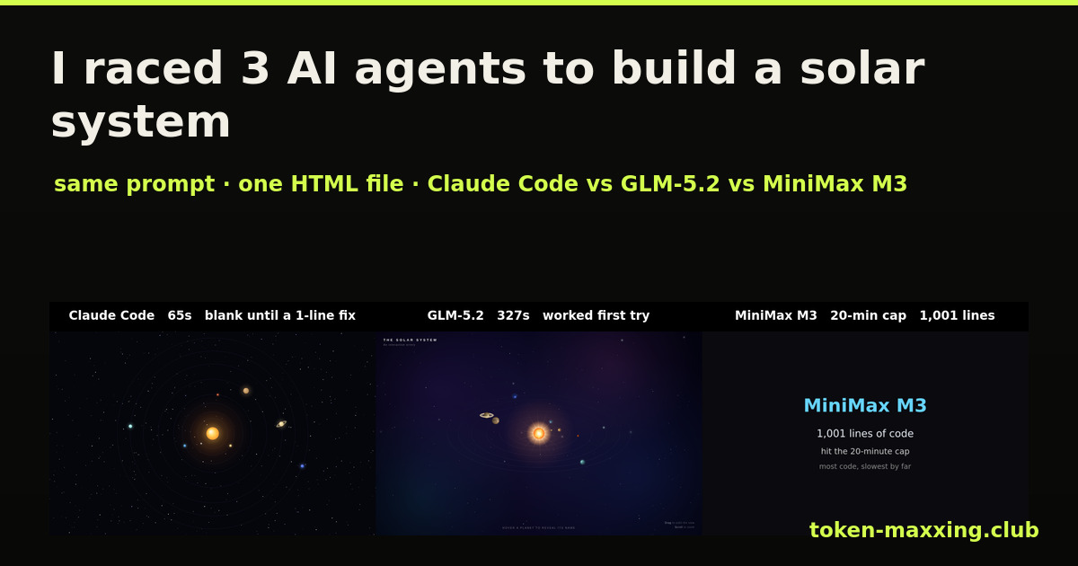 One prompt → an interactive solar system