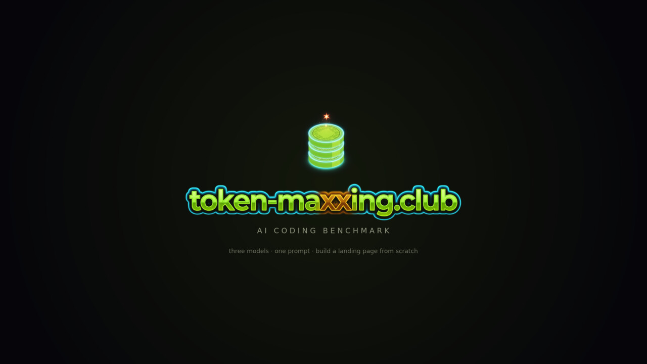 A blank desktop → a cyberpunk landing page